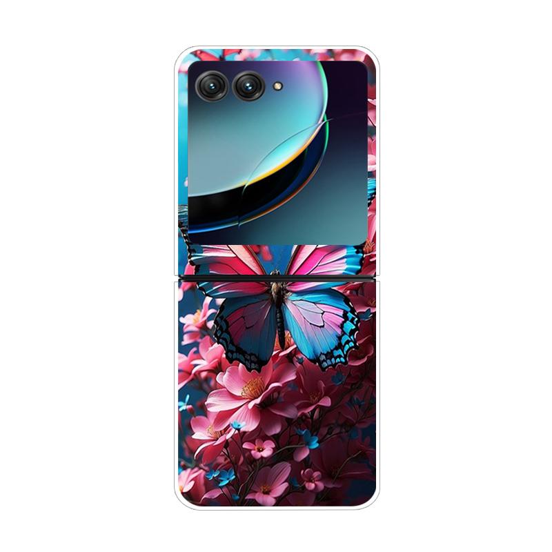 Dla Motorola Razr 40 50 Ultra 5G Przezroczyste Etui Razr40 Razr4 Twardy PC Przezroczysty Tylny Pokrowiec na Telefon Dla Motorola Razr+ Etui