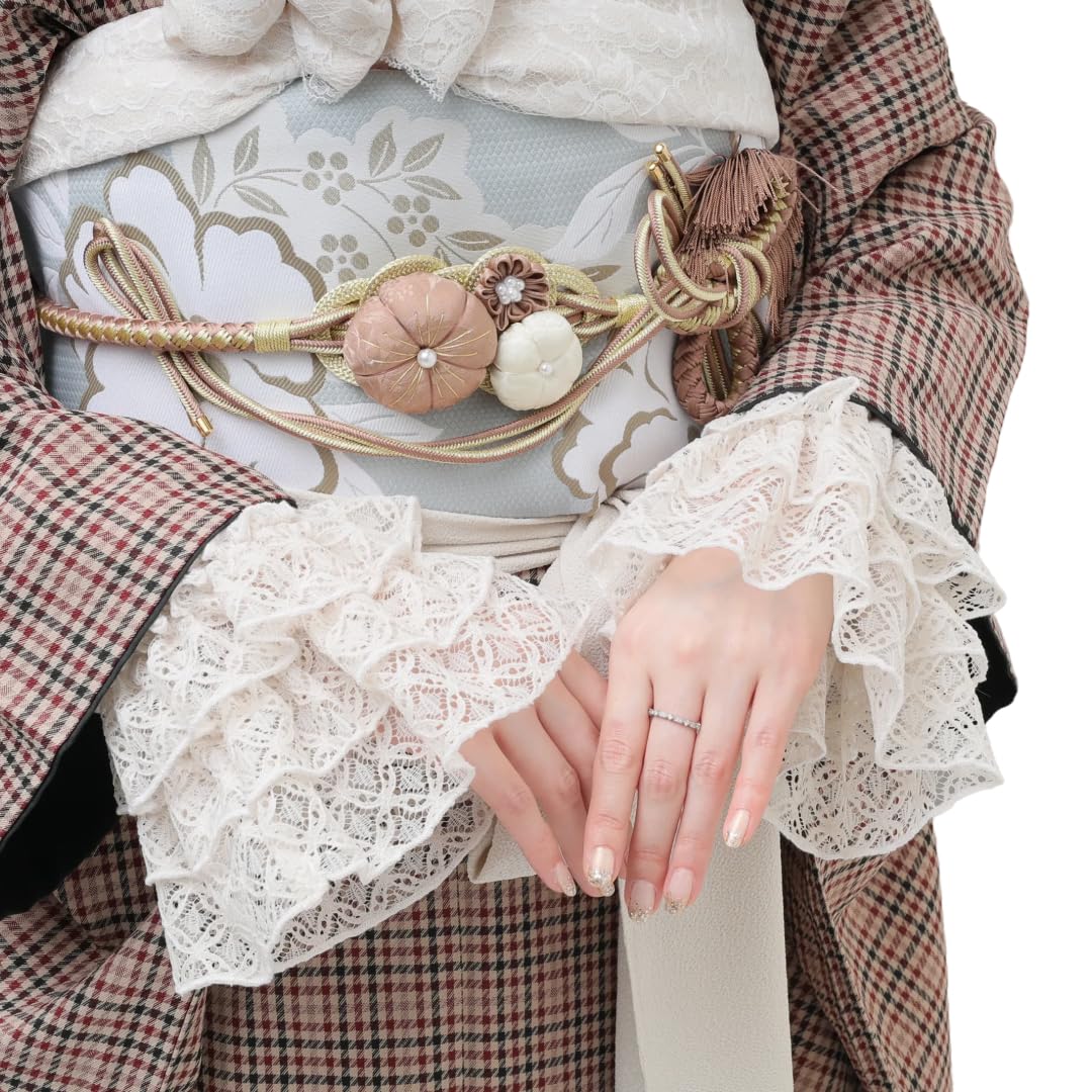 

[Wayuraku] Lace Detachable Sleeves, Frills, Women s Kimono and Western Clothing Sleeve Length Adjustment, Japanese Clothing Accessory, Arm Cover,