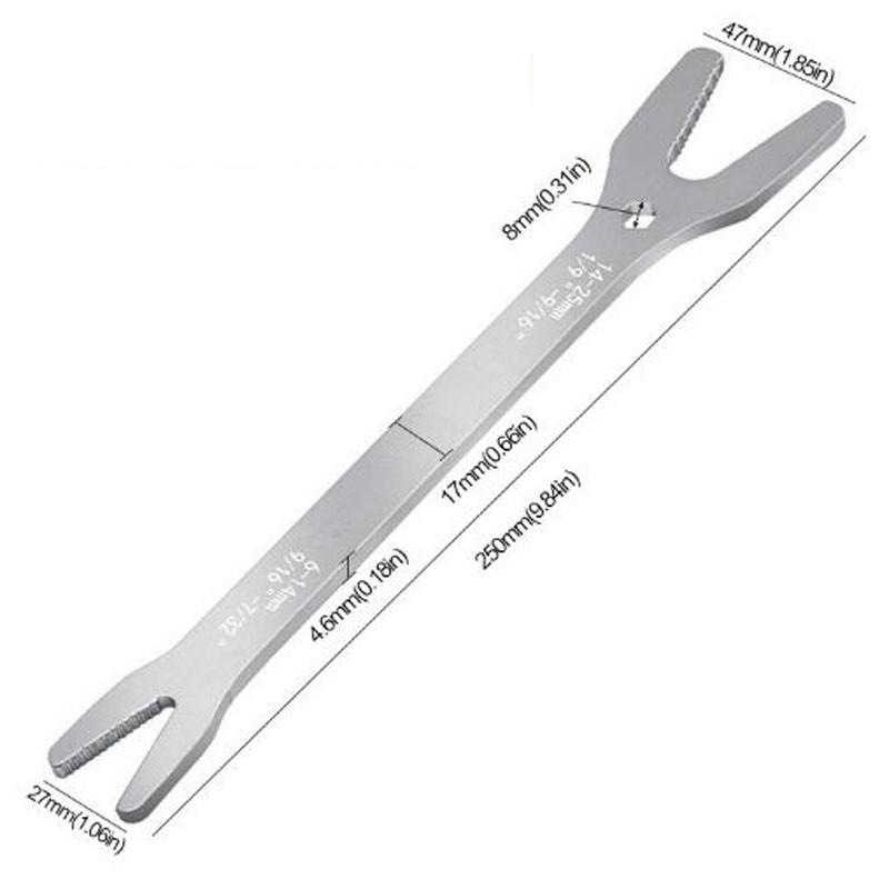 Multifunctional Wrench Self Adjustable Wrench Double Ended Wrench for 6-25mm/3-17mm Nut Repair Tool 150mm/250mm