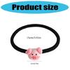 Cartoon Pig Scrunchies High Elasticity Hair Bands Lovely Hair Circles For Adult Kids Sports Travel Casual Outfit 3PCS