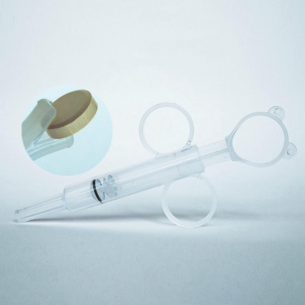 Pet Medicine Syringe Soft Tip Safe Wet Dry Use Dog Cat Tablet Feeder with Scale for Milk Water