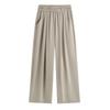 2024 Women's Wide-Leg Acetate Satin Pants - High-End, Casual, Drape Style for Summer