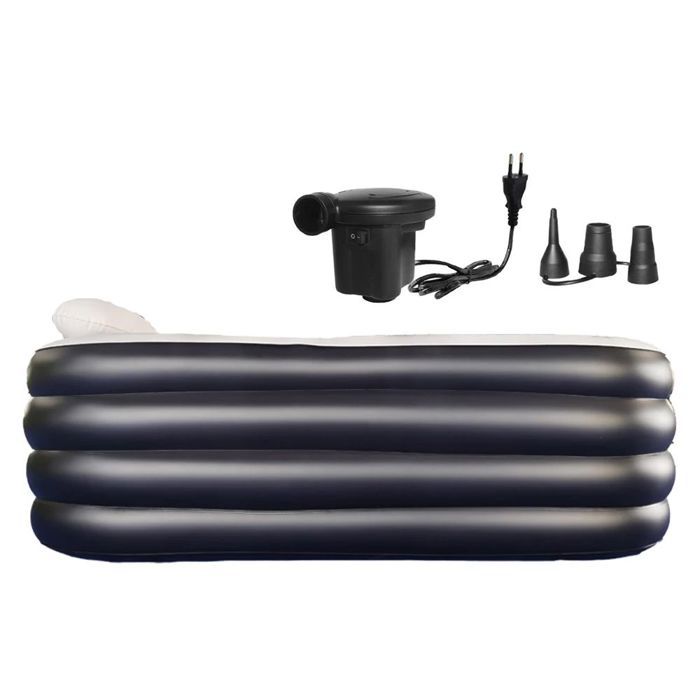 Baignoire extérieure gonflable - AB7 Divit - PVC durable - Gonflage rapide - 152x82x50 cm