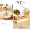 2 Pcs -mixer Semi-automatic Egg Beater Whisk Blender Eggs Tool Handheld Stainless Steel