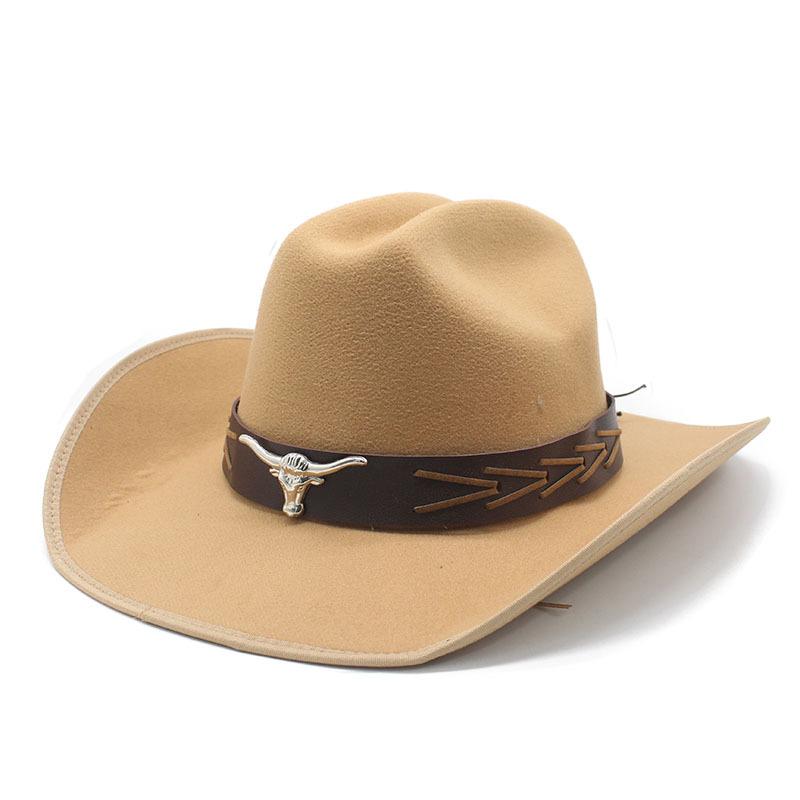 Ethnic Style Retro Top Hat British Versatile Felt Hat Knight Hat Men'S Jazz Hat