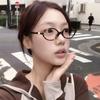 Y2K Classic Style Oval Frame Glasses Women Female Sweet Cool Eye Wear Stylish Reading Digital Device Anti Blue Light Glasses