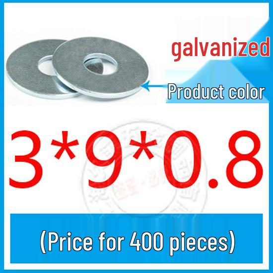 GB96-85 Carbon Steel Galvanized Thickened Oversized Flat Washer, Sizes M3-M20