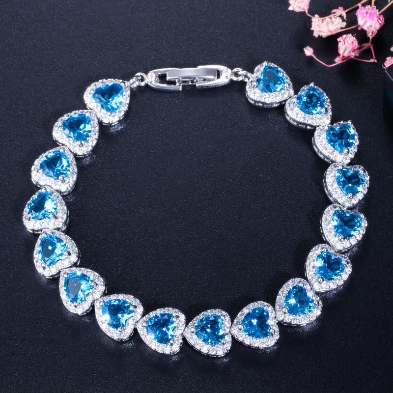 Jewelry, Exquisite 3A Zircon Bracelet, High-End Micro-Inlaid Hand Jewelry.