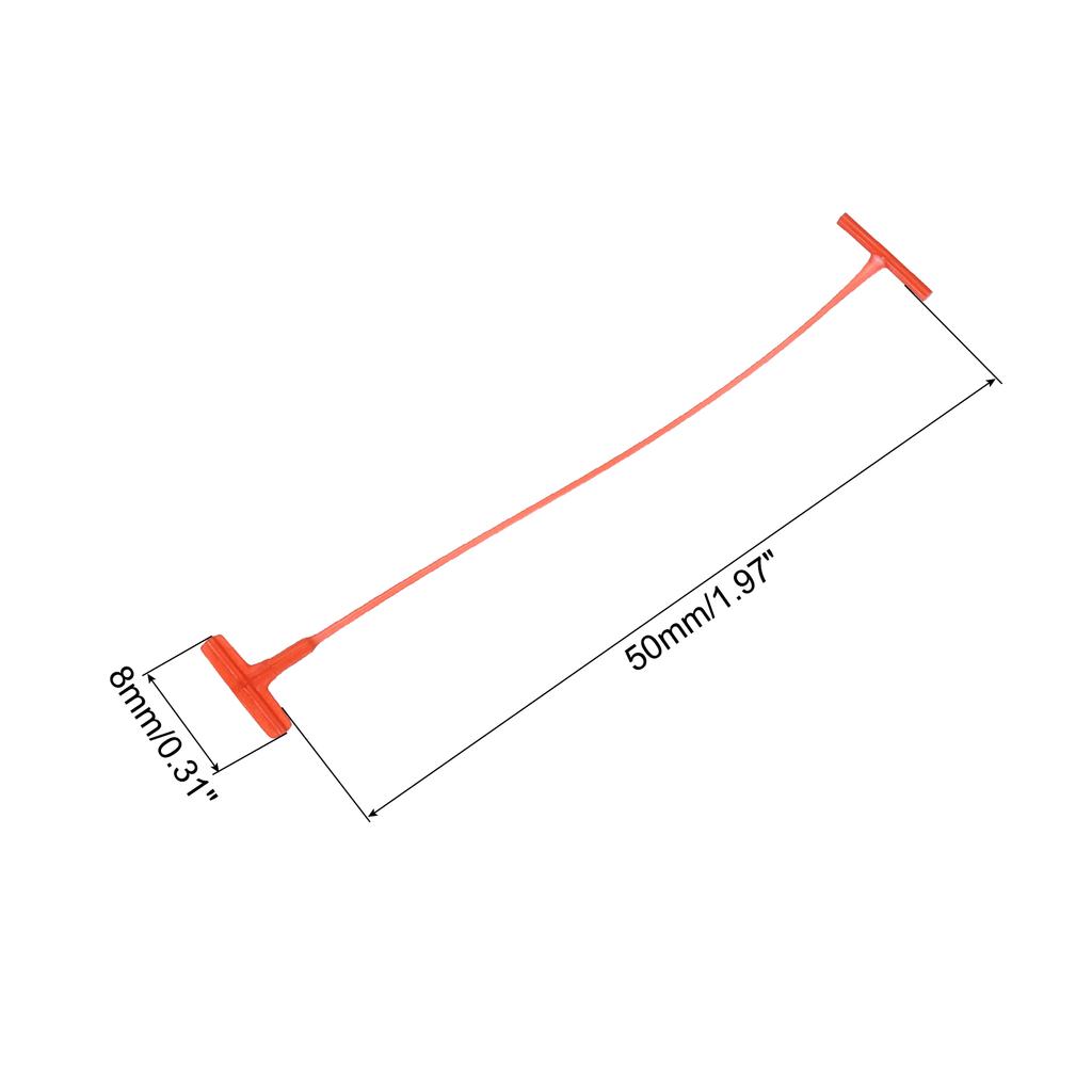Red Standard Tagging Fasteners Plastic Regular Standard Price Tagging Barbs for Garment Price Tag Label Tagging Barbs