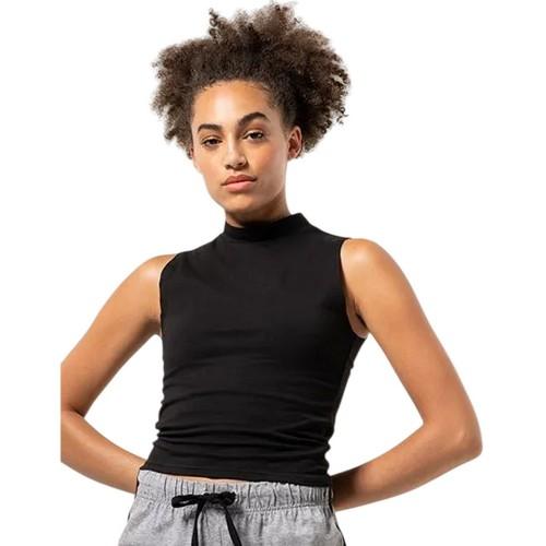 

SkinniFit Women Womens/Ladies High-Neck Crop Top L чорний