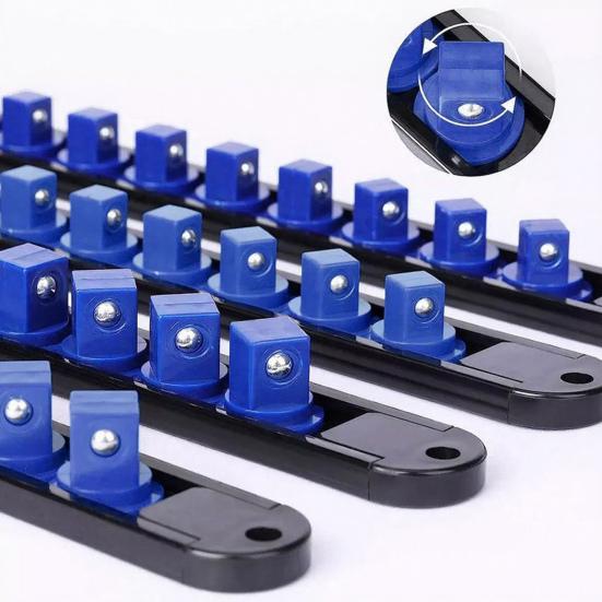6Pcs Sleeve Storage Rack Impact-Resistant Wear-Resistant Ultra-Thin Guide Rail Drawer Design Socket