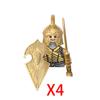 Military Building Blocks Solider Figures Movie Science Fiction Series Weapons Shield Knight Toys Gifts Medieval Mini Bricks MOC