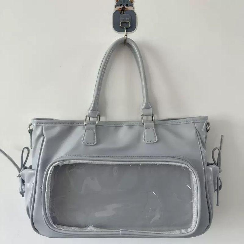 

Zhou Chubby Homemade Concert Collection Light Card Bracket Bag Collection Support Handy Gadget New Arrival Large Capacity Backpack Cartoon Backpack Fog Blue (Upgraded with hard backplane)