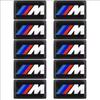 For BMW  E84 25/10pcs M Logo Car Steering Wheel Hub Caps Center Emblem Badge Sticker For BMW M E34E36 E60 E90 E46 E39 E70 F10 Motorcycle Decal