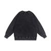 Übergroßes gewaschenes Vintage-Baumwoll-Sweatshirt Unisex lockere Passform Rundhalsausschnitt Langarm Streetwear