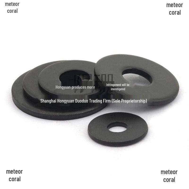 Blackened Thickened Oversized Metal Washer