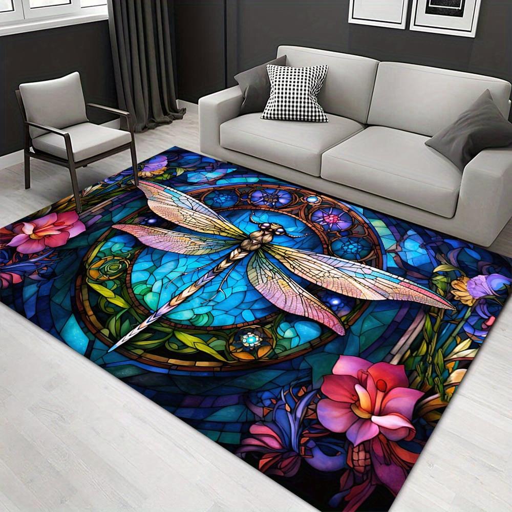 

1pc 1180896256Pattern Carpet, Area Rug For Living Room Bedroom Room Bed Chair Laundry Entryway Corridor Yard Non-slip Outdoor Camping Rug Fl 60cm by 90cm