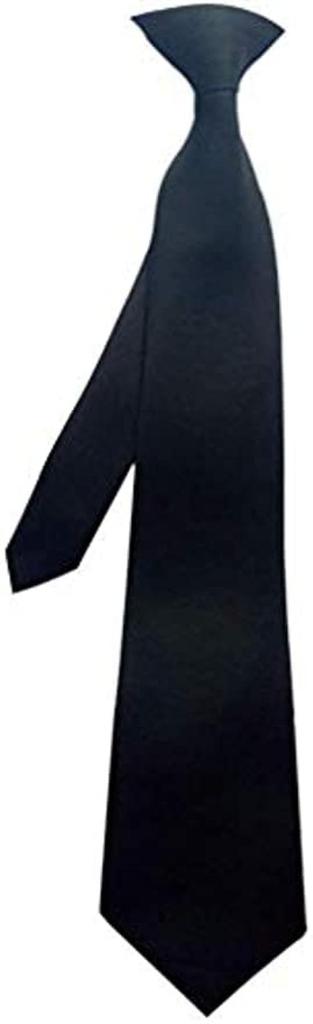 [Clip-on] One-touch tie, plain black, for formal occasions such as weddings and funerals, easy to tie.
