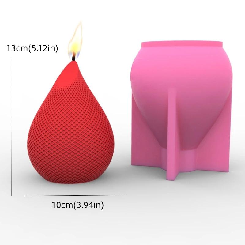 Frittierte Teigkringel runde Kerze Silikonform gewebte Kugel Kerze Silikonform Spiralgeometrie zylindrische Kerze Silikonform