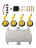 DIY 4WD Robot Car Chassis Kit with Tachometer Encoders Simple Installation