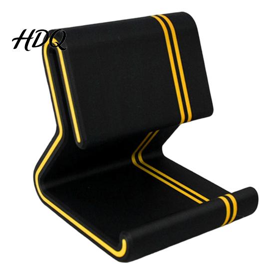 One-piece Molded Phone Holder 3D Printed Stand Colorful Line with Anti-Slip Base
