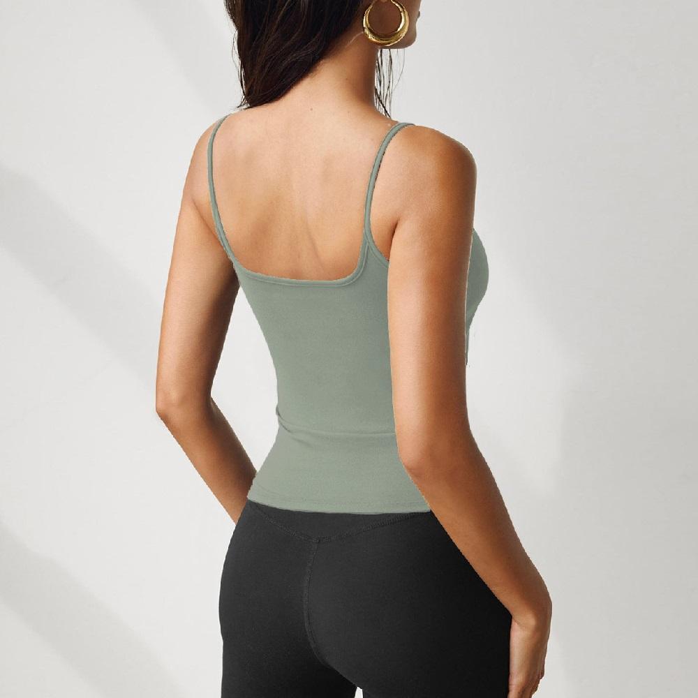 Dámské letní tílko na špagetová ramínka, trička, dámská ležérní slim trička