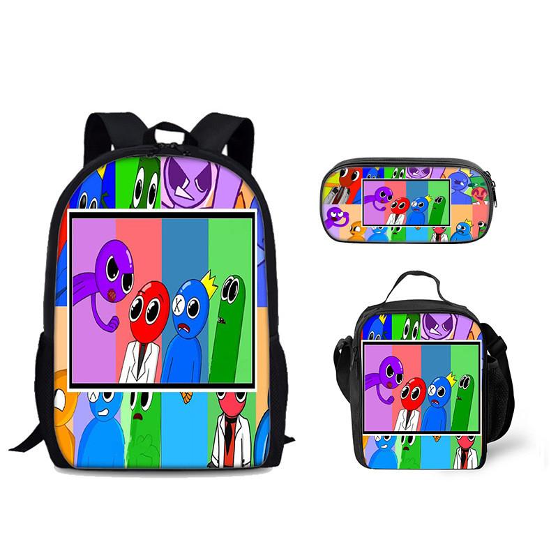 Regenbogen Freunde Rucksack Mit Kühlakku Brotdose Und Federmäppchen Für Den Täglichen Gebrauch