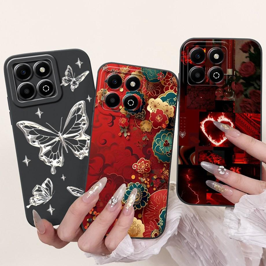 Case For Huawei Honor X6a X6b X6a Plus Phone Case For Honor X6 X6s 4G Soft Silicone Funda Women Fashion Flower Printed Cover