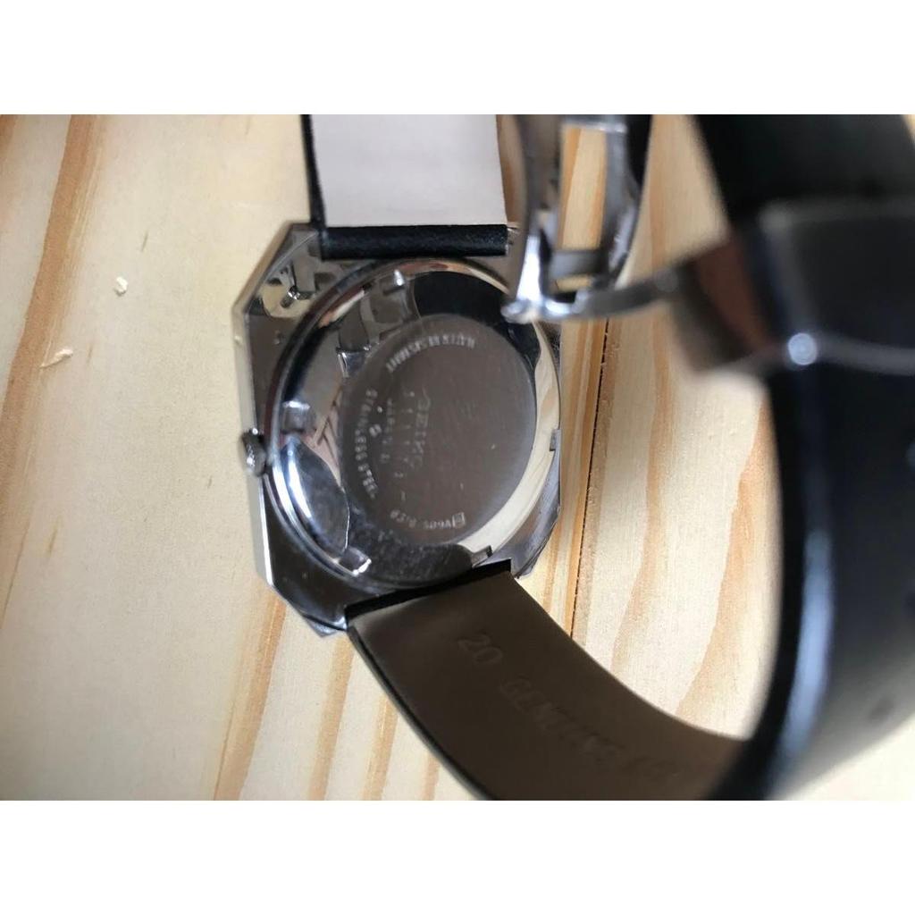 Used seiko5 Watch Seiko 5 Square Watch Automatic Winding Dial Black Watch Antique JAPAN automatic