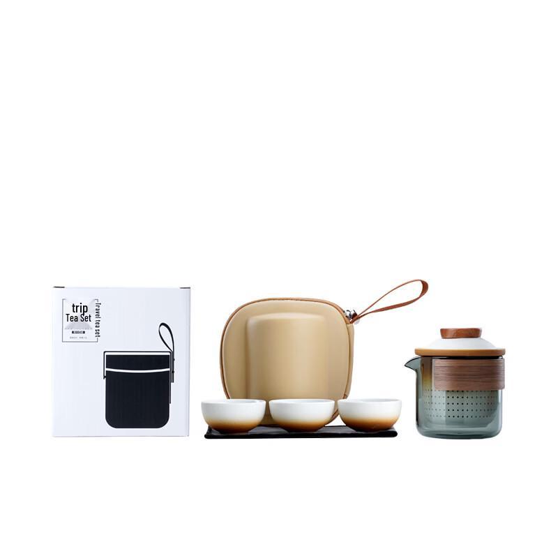 Portable Ceramic Kung Fu Travel Tea Set