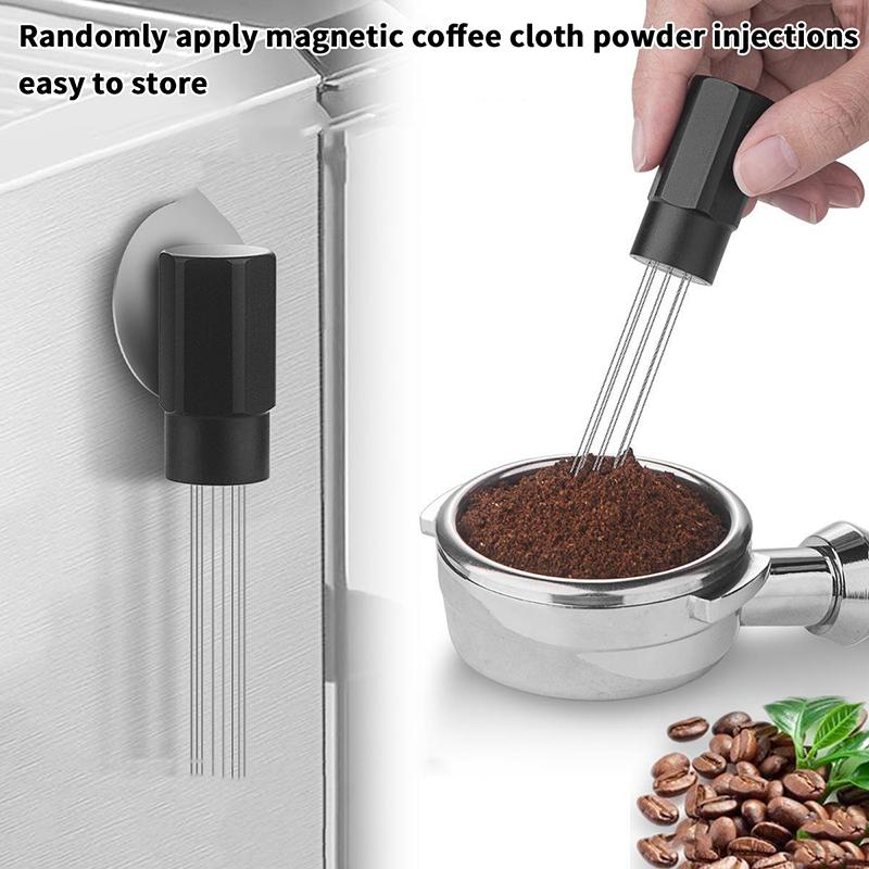 Magnetic Espresso Coffee Stirrer 7/8 Needles Coffee Distributor Tool For Coffee Machine Espresso Needle Coffee Accessories