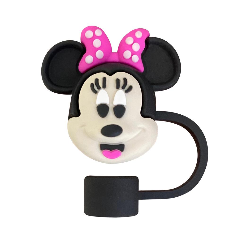 Mickey & Minnie 10mm Reusable Straw Cap Dust Plug