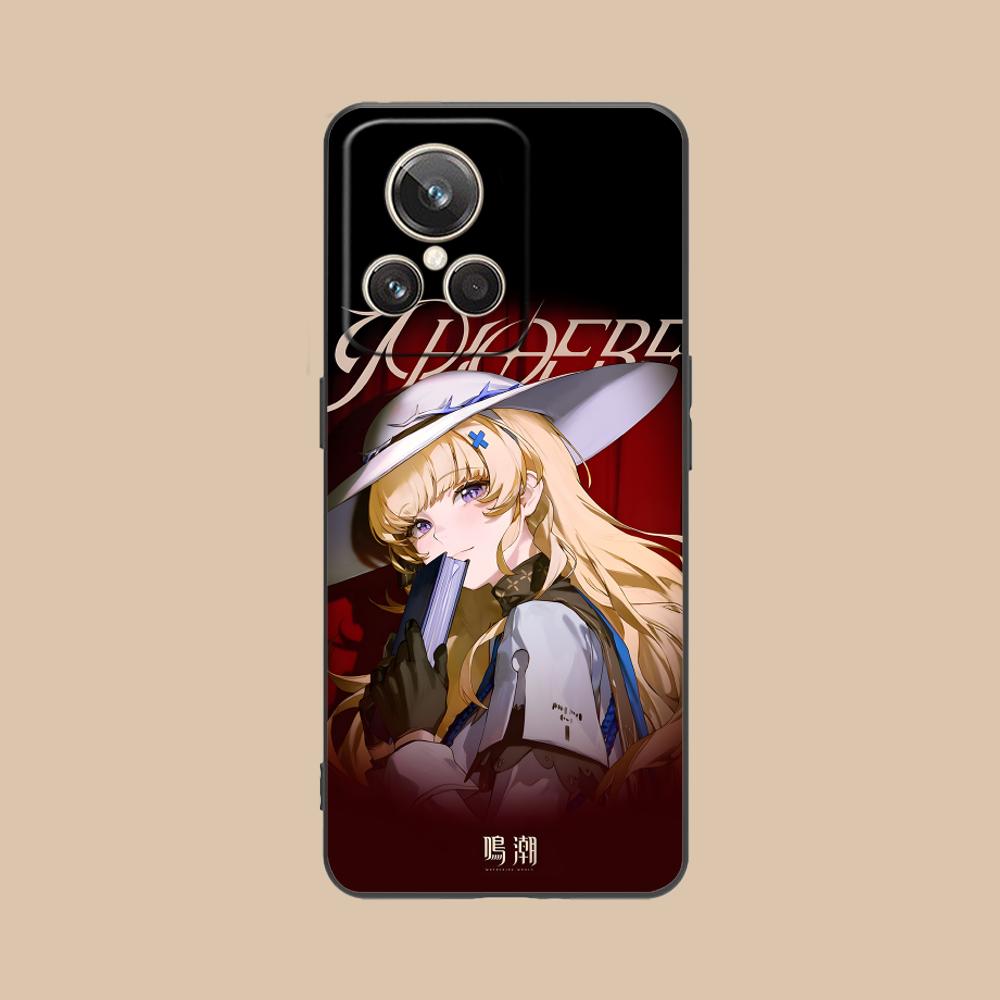 Wuthering Waves Phoebe Handyhülle für Realme 15 14 13 12 11 10 9 Pro Plus T i Lite 5G Bunte Druckabdeckung Smartphone Luxus