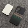 Carbon Fiber Kevlar Pattern Phone Case for Samsung Galaxy S24 S25 Ultra plus - Thin Magnetic Protective Cover