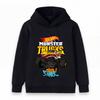 Kids Boys Girls Pullover Hoodie, Cool Tiger Shark Monster Truck Print Casual Long Sleeve Hooded Sweatshirt for Youth Daily Wear and