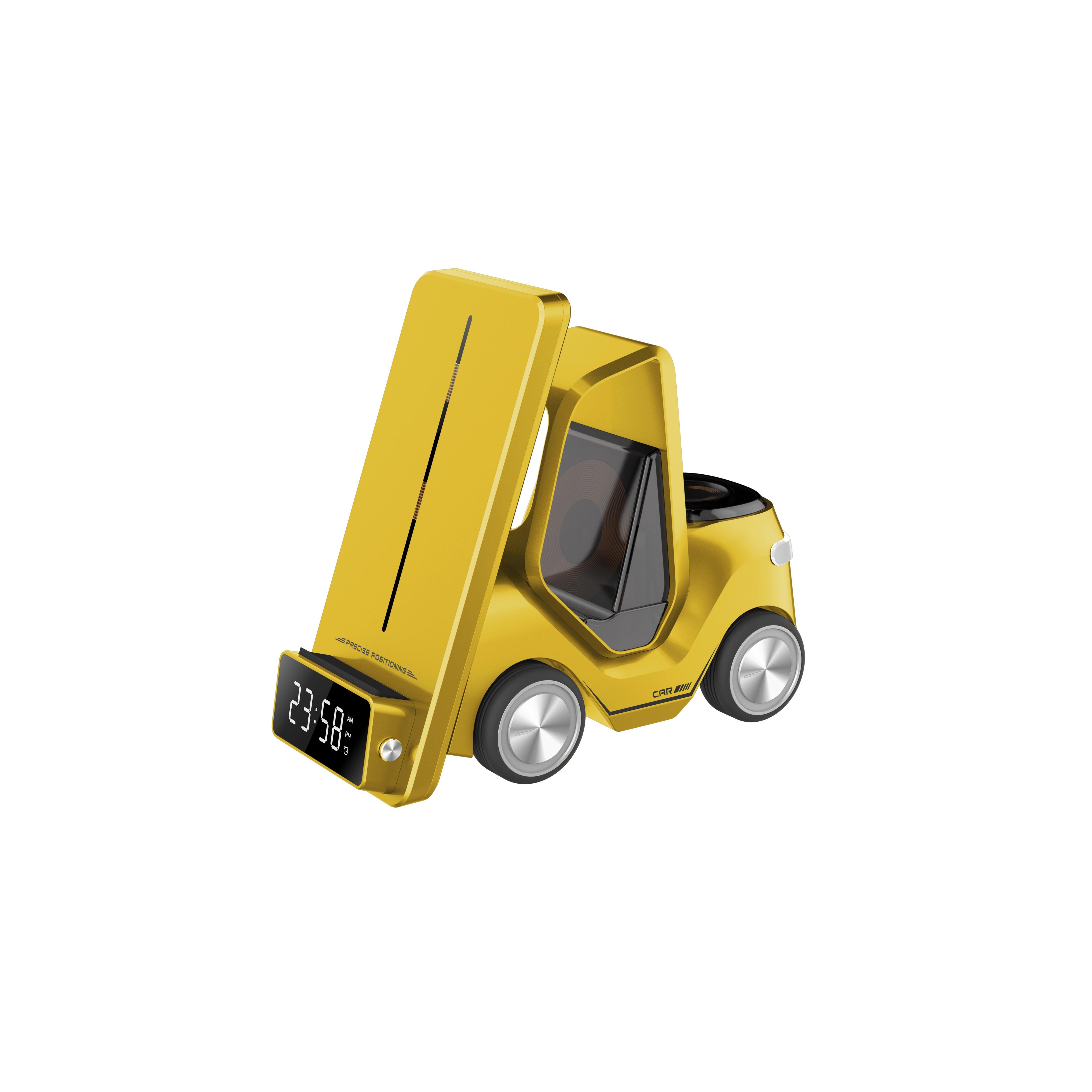 

Беспроводное зарядное устройство 5 в 1 для iPhone 12~15 iWatch Airpods с ночником, дизайн автомобиля инновационный и стильный