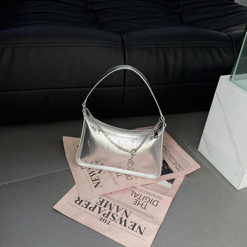 Cowhide Shoulder Women's Bag, Women's Fashion Simple Shopping Shell Bag Practical High-end Messenger Bag