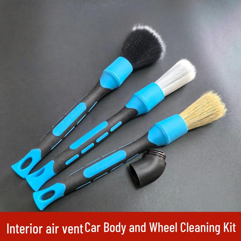 Ultra-Soft Bristle Brush for Car Crevice, Wheel, Tire, & Vent Cleaning – Gentle, Scratch-Free Dust Removal Tool