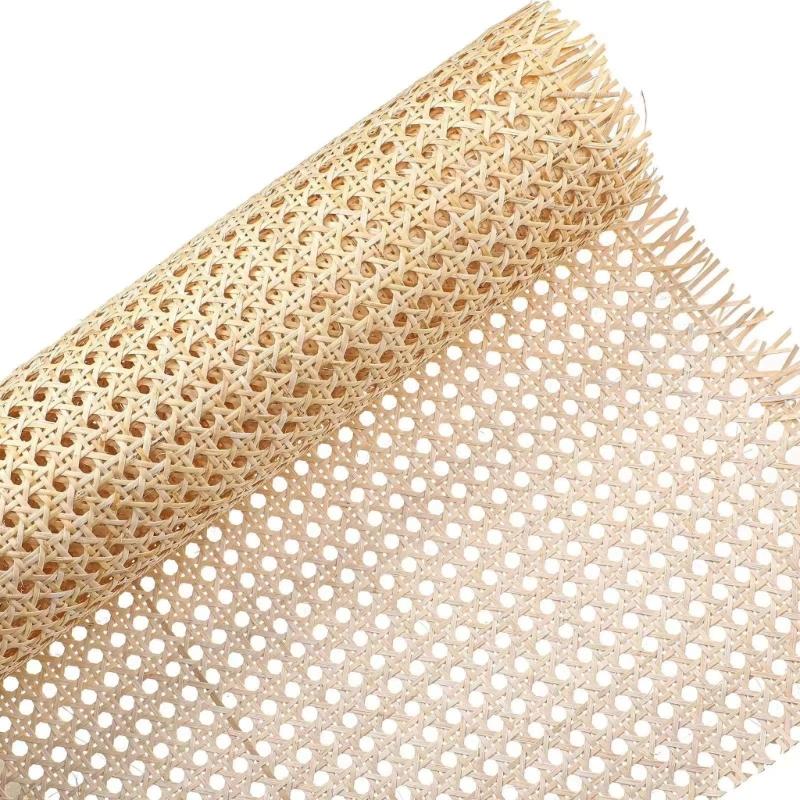 Natural Width Rattan Cane Webbing Roll Woven Cane Roll Rattan Webbing for Chair Cabinet Ceiling and Door Decoration