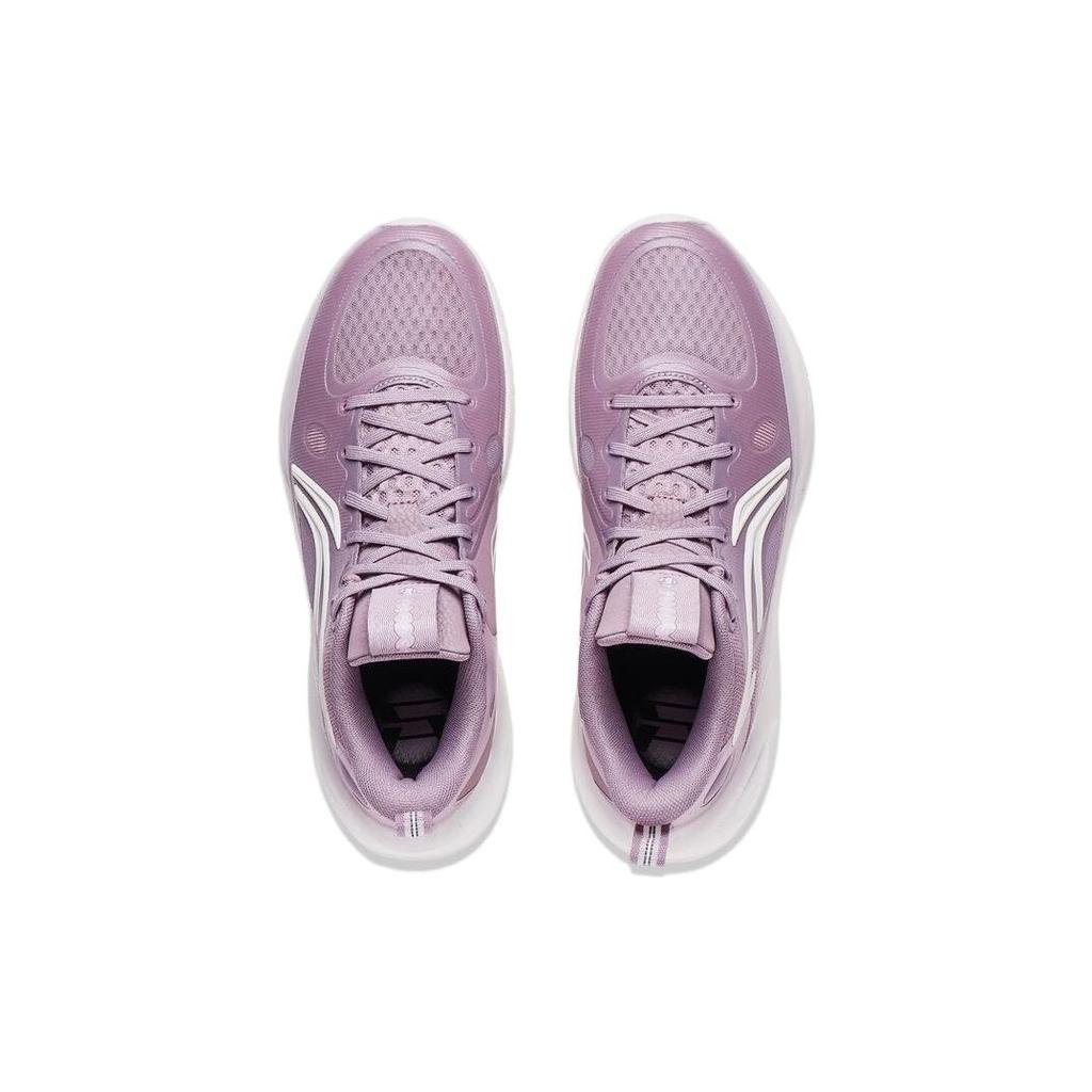 Li Ning Yu Shuai 17 Low Comfortable Fabric Synthetic Leather TPU Non-Slip Wear-Resistant Low-Top Basketball Shoes Men Sneaker Purple ABAT127-6