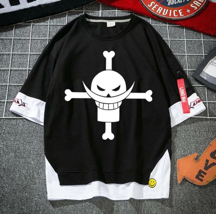 

One Piece D.Ace Cosplay Anime Manga Sports T-Shirt Tee Costumes Cotton L