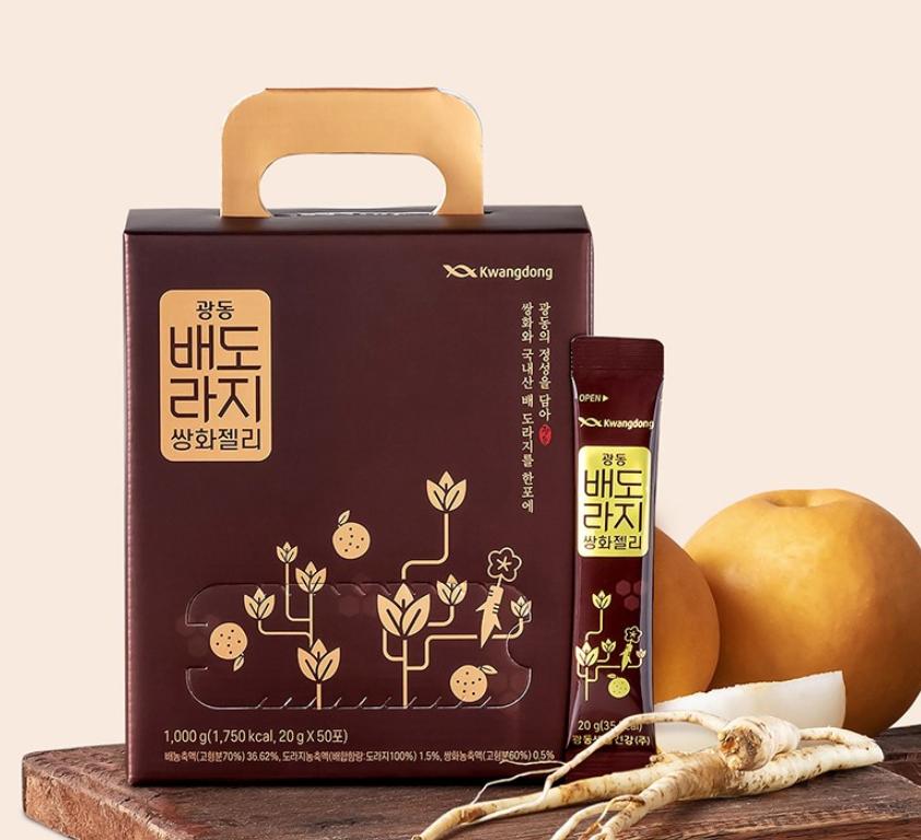 Kwangdong Pear & Bellflower Ssanghwa Jelly 50 Packs, 1kg