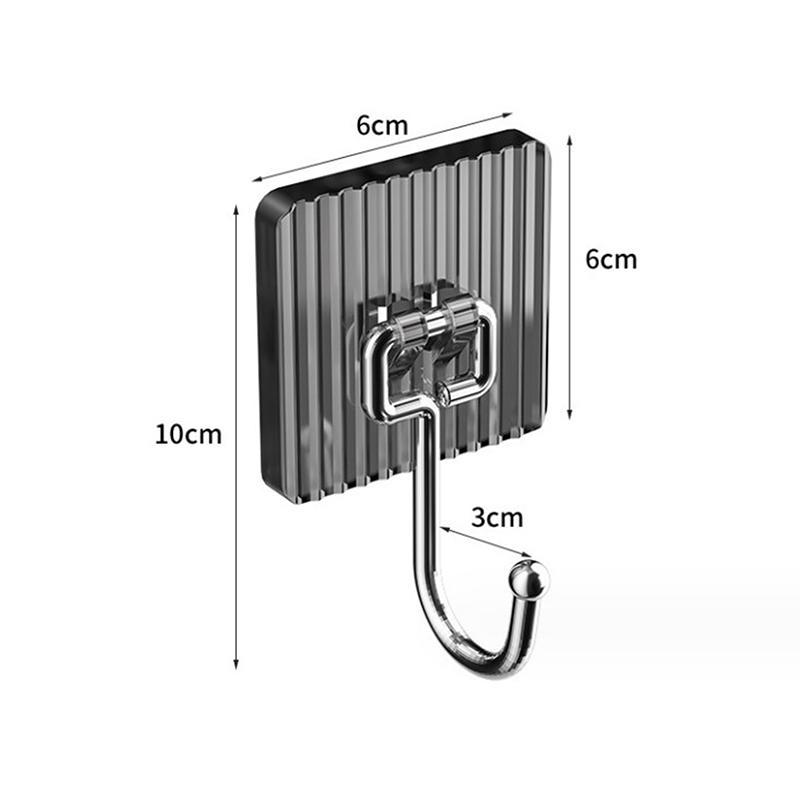 Acrylic Luxury Wall Hook Home Decor Strong Adhesive Bathroom Towel Rack No Punching Hanging Coat Hanger Door Back Key Bag Holder