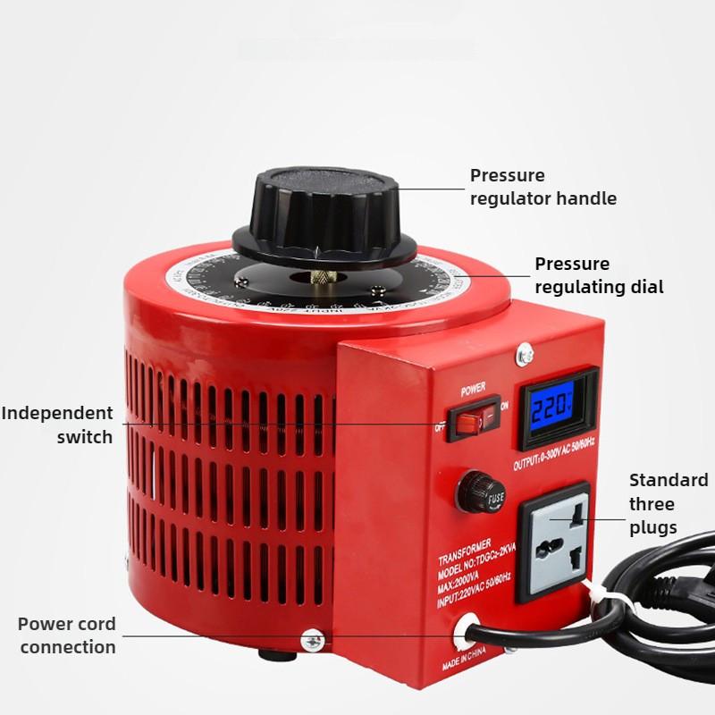 APS Single-phase Digital Display Voltage Regulator 220V Contact Type 0-300V AC Voltage Regulating Power Supply