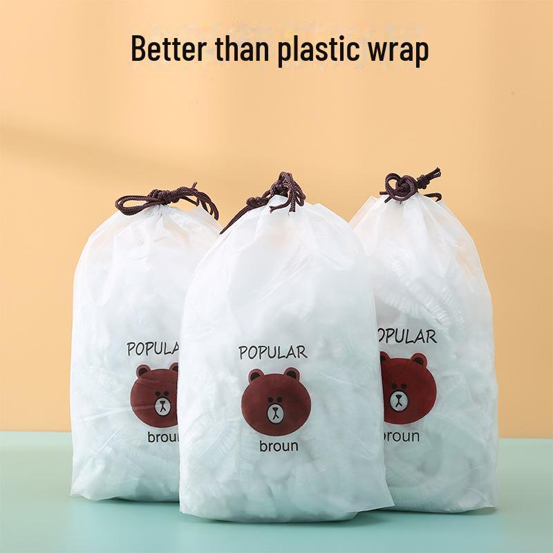 Thickened Elastic Plastic Wrap Set for Plates, Bowls, and Household Use