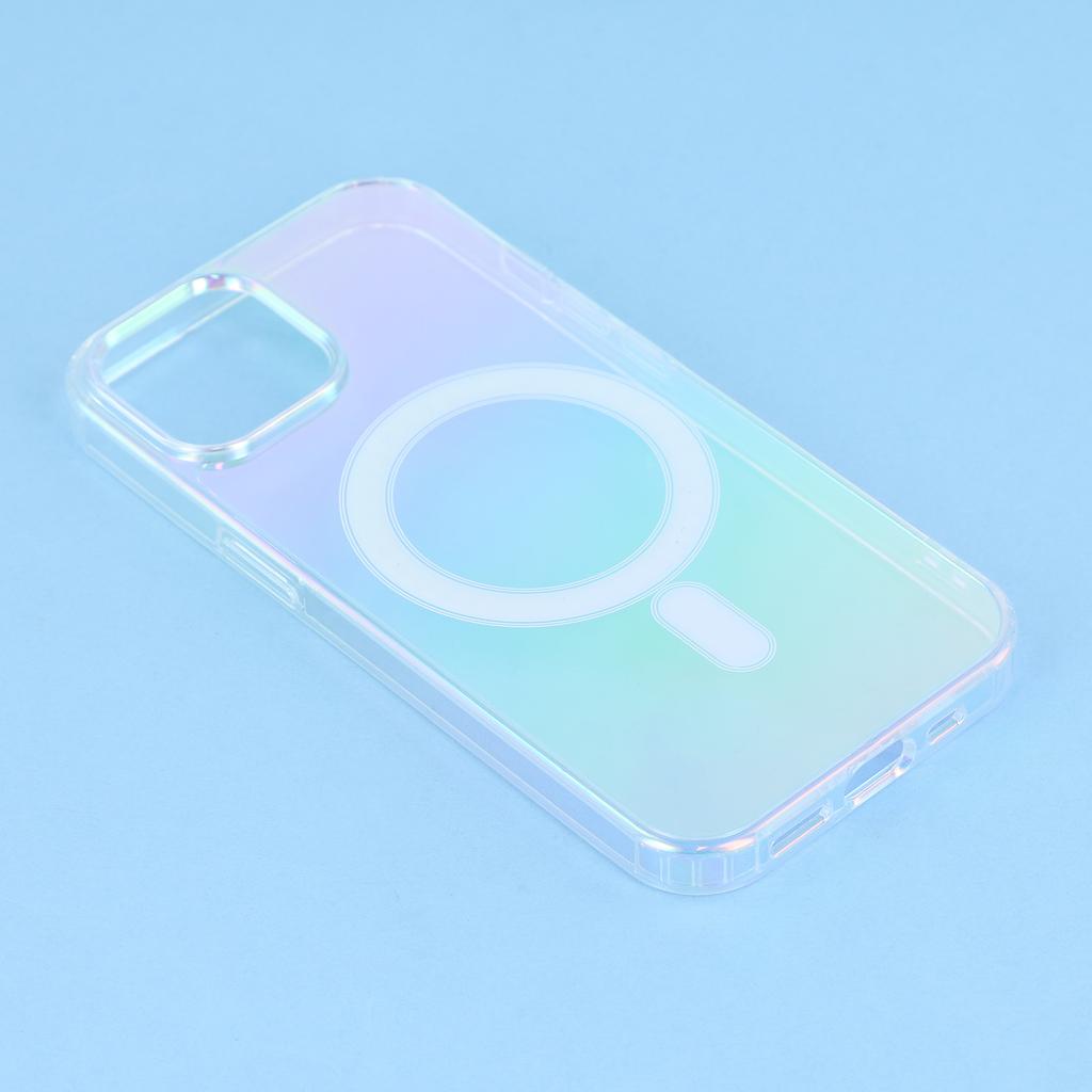 Für iPhone 15 Hülle Kompatibel mit MagSafe Acryl+TPU Farbverlauf Handyhülle