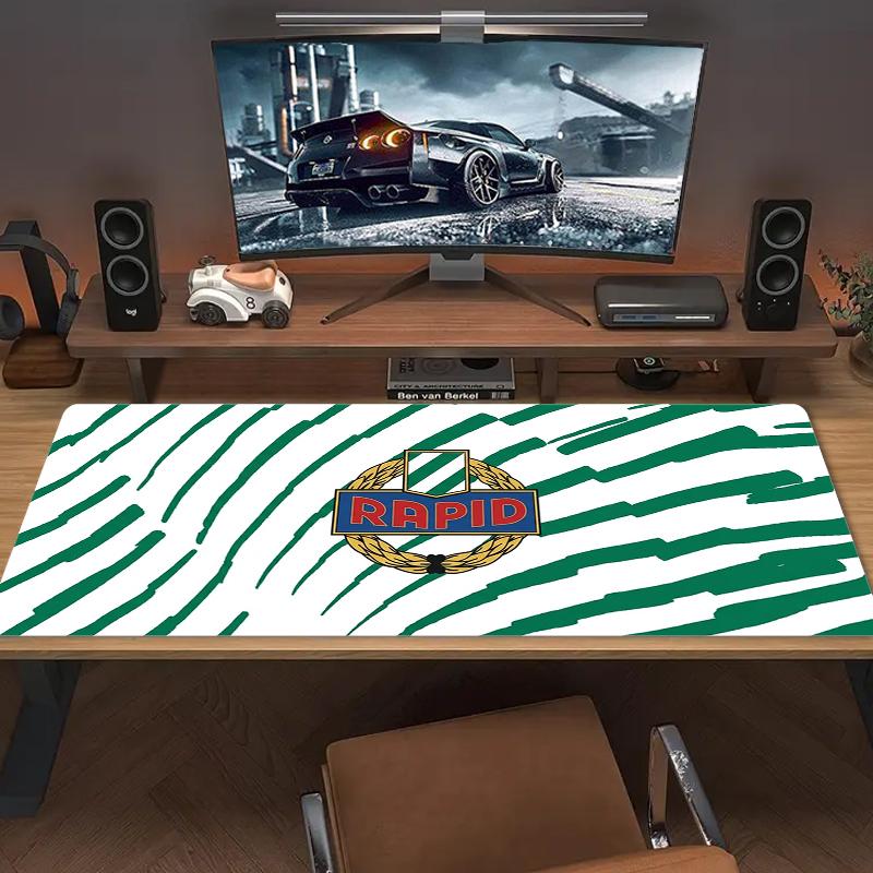 Sk Rapid Wien Mouse Pad Large Gaming Table Cushion Nonslip Laptop Tablet Big Mousepad Xxl Mat Mini Pc Playmat With Lock Edge