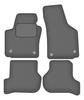 Velour Graphite Car Mats For: Seat Leon II Hatchback (2005-2012)