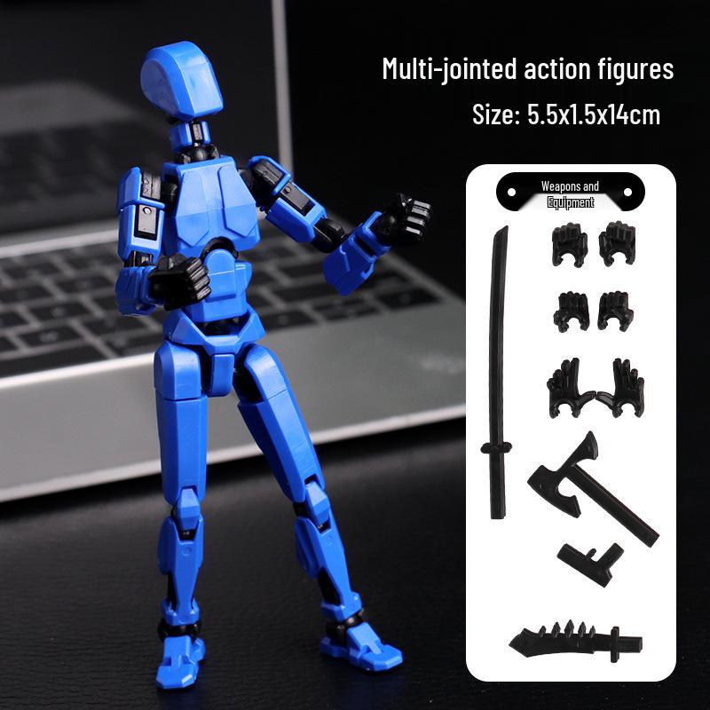 3D Printed Lucky 13 Articulated Robot Doll - Decompression Fidget Toy