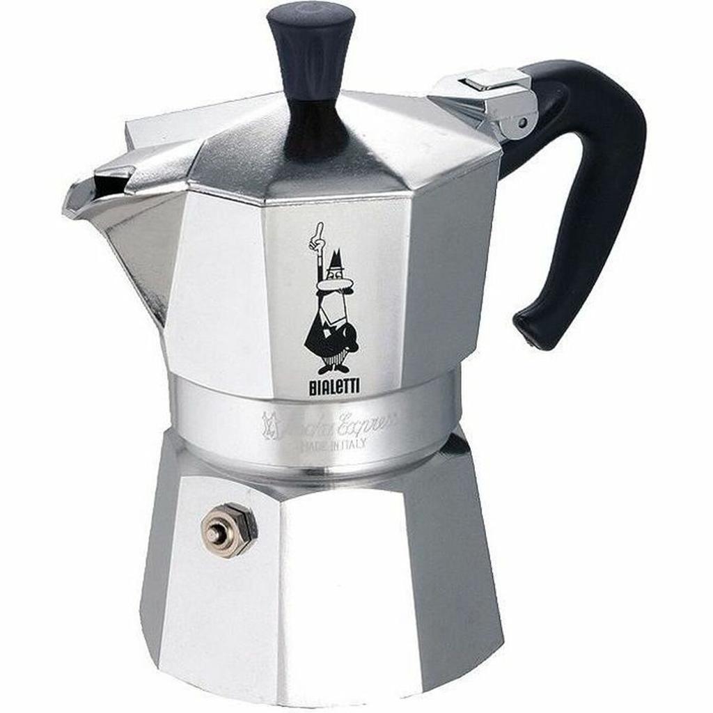 Итальянская кофеварка Bialetti Moka Express из алюминия купить недорого ...